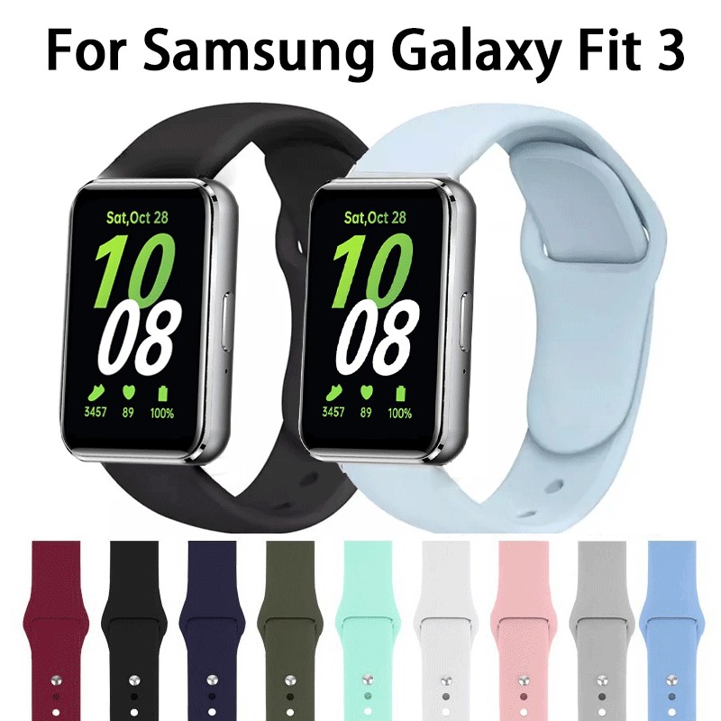 สายนาฬิกาสำหรับ สําหรับ Samsung Galaxy Fit 3 สายรัดข้อมือซิลิโคนสำหรับ สําหรับ Samsung Galaxy Fit3 สำหรับ