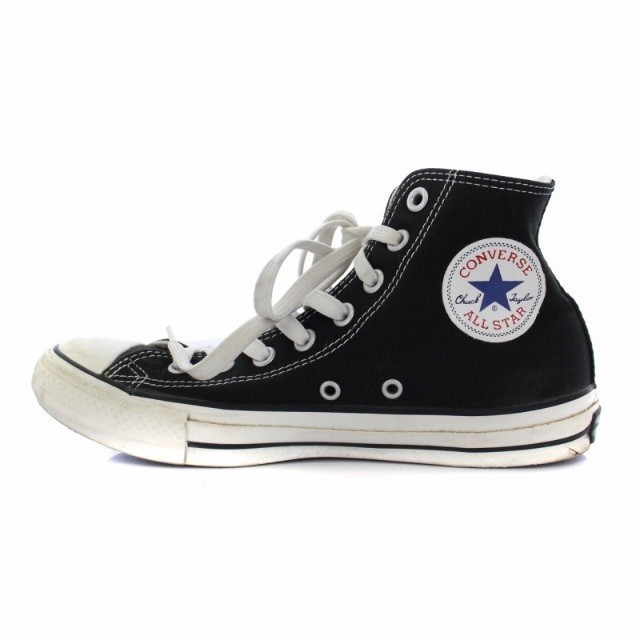 Converse All Star รองเท้าผ้าใบ สูง 100 สี 25 ซม. สีดํา สีขาว ส่งตรงจากญี่ปุ่น มือสอง
