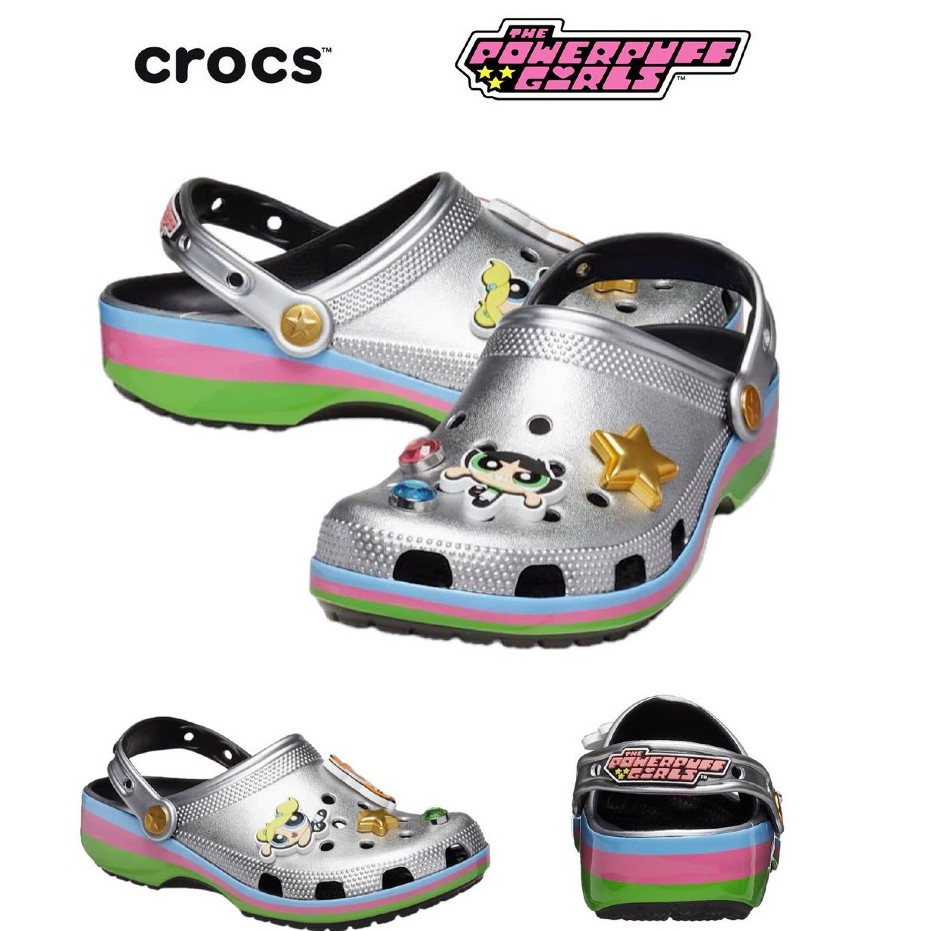 ♞,♘,♙Crocs Classic Metallic Clog Silver /Powerpuff Girls  Crocs KEITH HARING CLASSIC CLOG / - preor