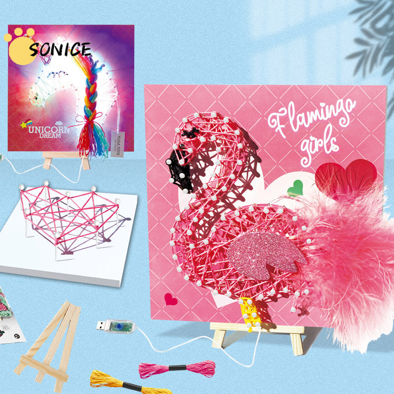 Flamingo String Art Kit Beginner-Friendly Parent-Child Bonding Project DIY String Art Kit DIY Craft 