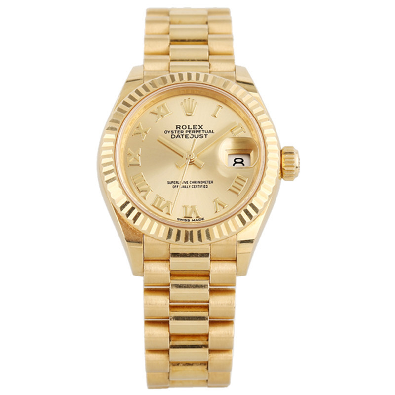 เสื้อผ้าผู้หญิง Rolex Rolex ประเภทท่อนซุง279178นาฬิกาสุภาพสตรีทอง 18k อัตโนมัติ