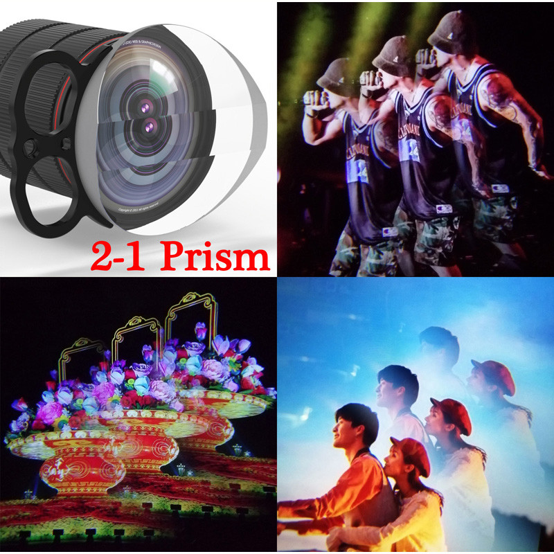 Knightx มือถือ Prism เลนส์ Diopter กรองกล้อง Kaleidoscope เลนส์กล้องกรอง DSLR เลนส์กล้องกรอง
