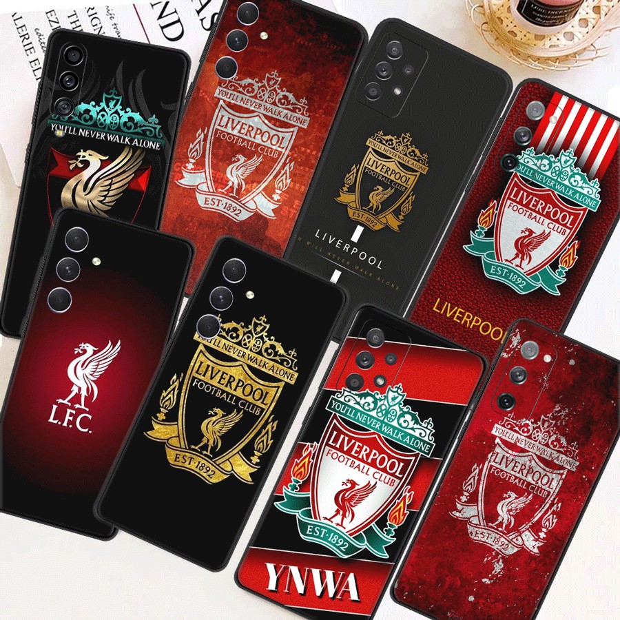 เคสโทรศัพท์มือถือ TPU ลาย Liverpool FC สีดํา สําหรับ Samsung J2 Prime J5 Prime J7 Prime J7 J7 Core J730 J7 Pro