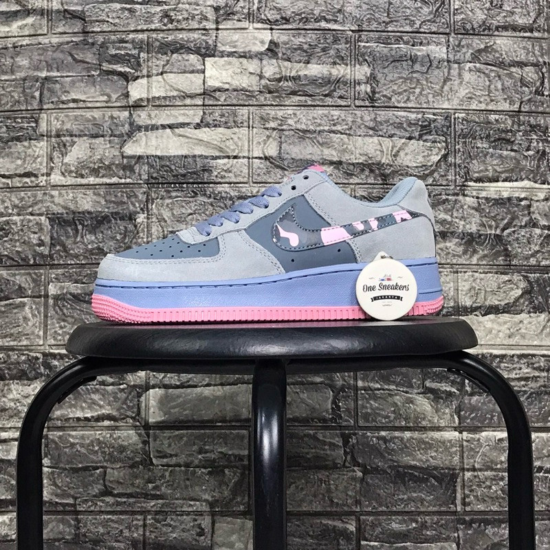 Nike AIR FORCE 1 LOW Gray PINK CAMO