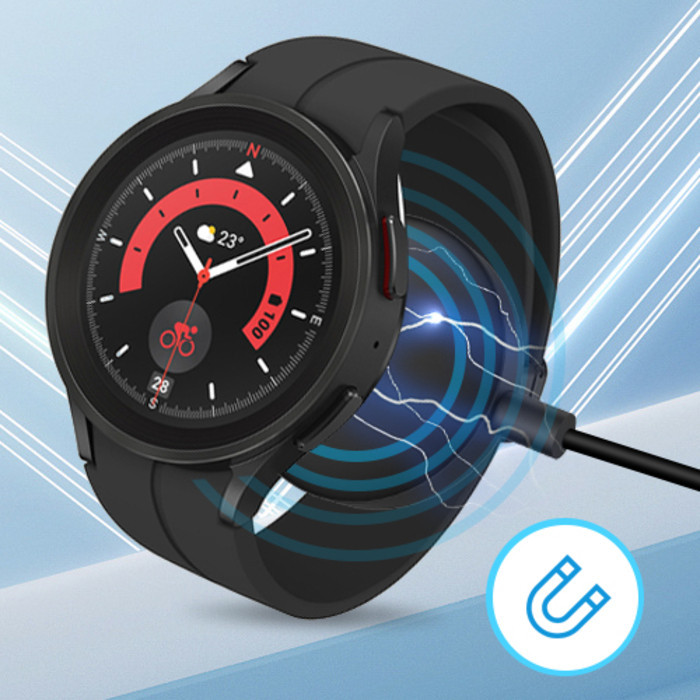 Usb C Charger สําหรับ Samsung Galaxy Watch 7 40 มม.44 มม. FE Ultra 2 in 1 ประเภท C USB สาย 3.94 fit สําหรับ Galaxy Watch 5 Pro/5/4 /4 คลาสสิก Galaxy S22/21