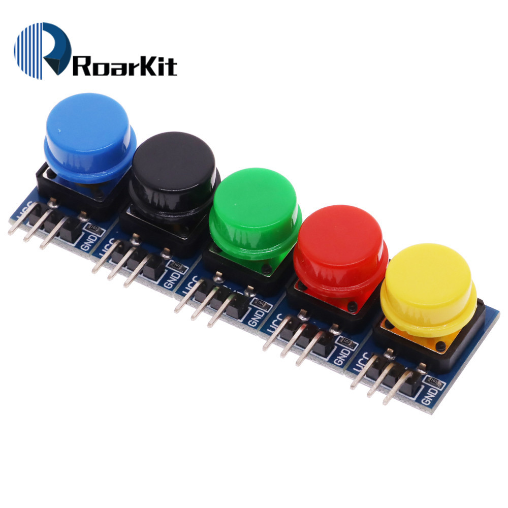5 ชิ้น 12X12 มิลลิเมตร Big Key ปุ่มโมดูลสวิทช์สัมผัส Gat ระดับสูงเอาต์พุตสําหรับ Arduino หรือ Raspberry pi