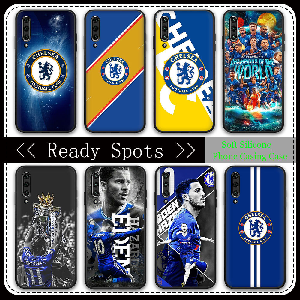 Samsung Galaxy A15 A12 M12 A13 A14 4G 5Gเคสโทรศัพท์R14EเชลซีฟุตบอลคลับFC TPU Coverสีดํานุ่มกรณี