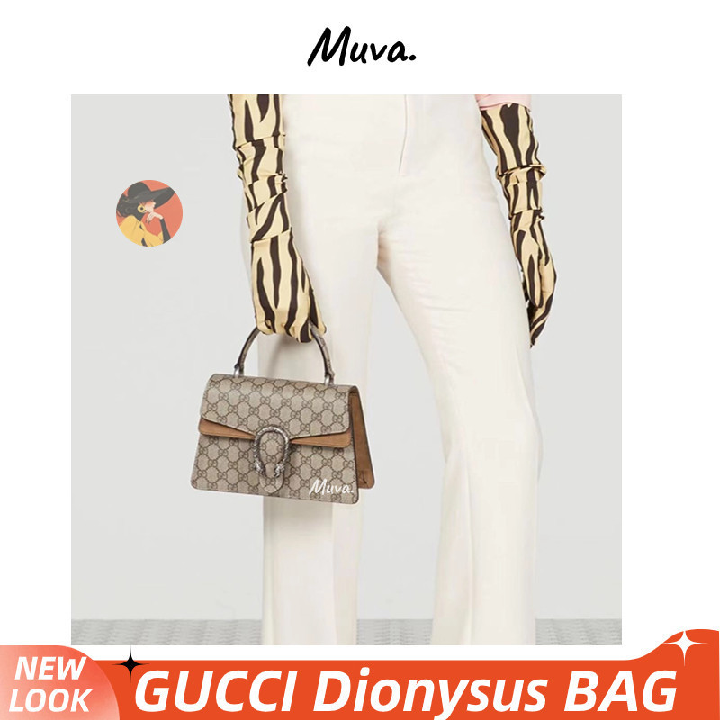 1 กุชชี่Gucci Dionysus Small Tote Bag สุภาพสตรี/ กระเป๋าสะพายไหล่/ กระเป๋าสะพายข้าง 739496