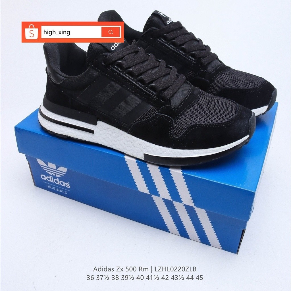 100% Original Adidas ZX BOOT500 Black Casual Sport Shoes For Women and Men