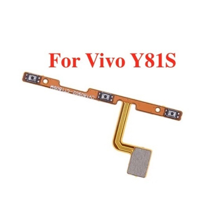 ปุ่มปรับระดับเสียงด้านข้าง สายแพร สําหรับ Vivo Y81 / Y81S ปุ่มสวิตช์เปิดปิดระดับเสียง ริบบิ้นยืดหยุ่น ชุดคุณภาพดีที่สุด
