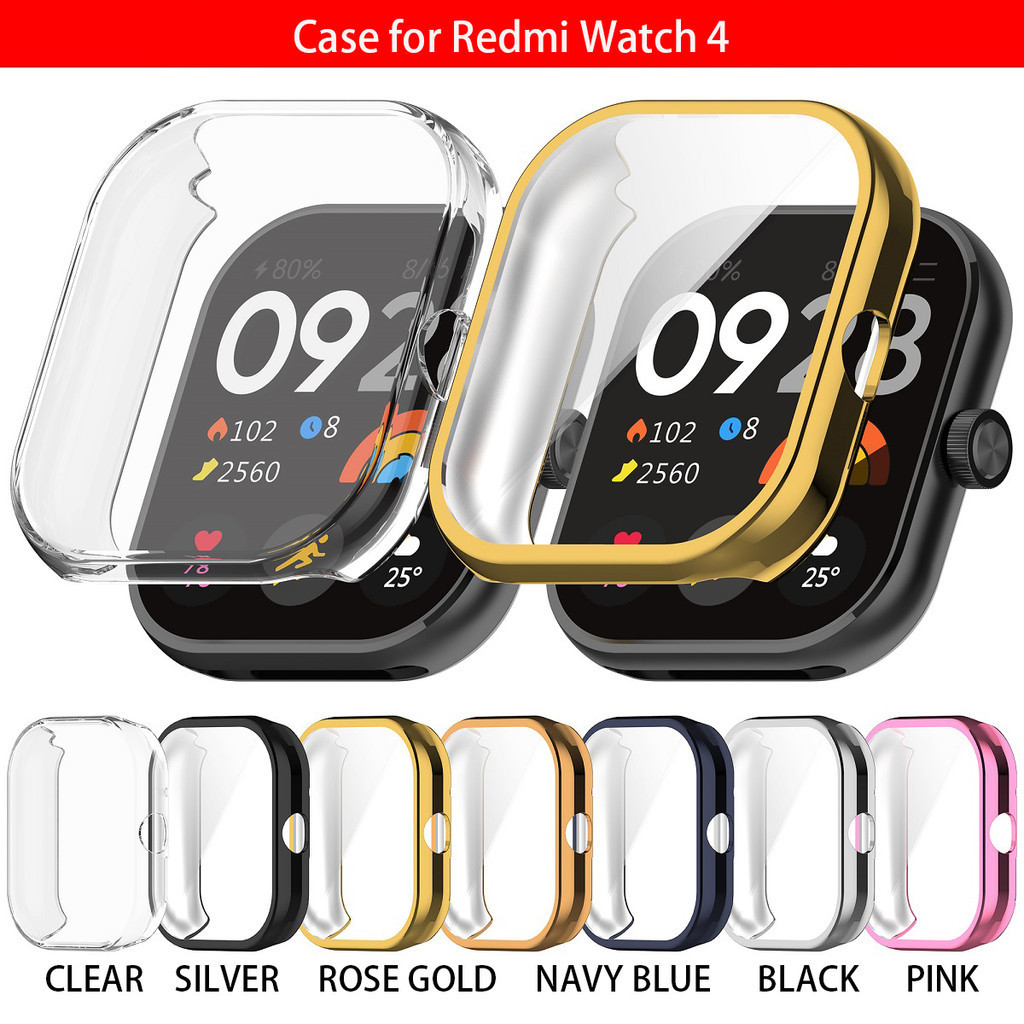 เคสกันรอยหน้าจอ TPU สําหรับ Redmi Watch 4 Smart Watch เคสป้องกัน สําหรับ Xiaomi Redmi Watch 4