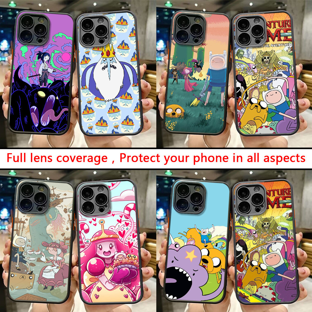 เคสมือถือ แบบนิ่ม ลาย Adventure Time R20 สําหรับ iPhone 14 Pro Max 15 Plus