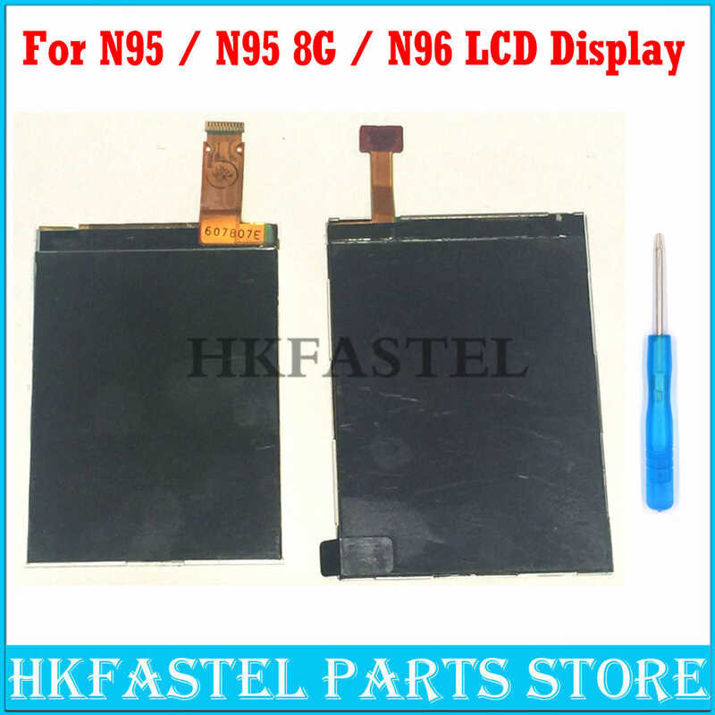 Hkfastel N95จอแสดงผล LCD สำหรับโทรศัพท์ Nokia N95 8Gb N96คุณภาพสูง