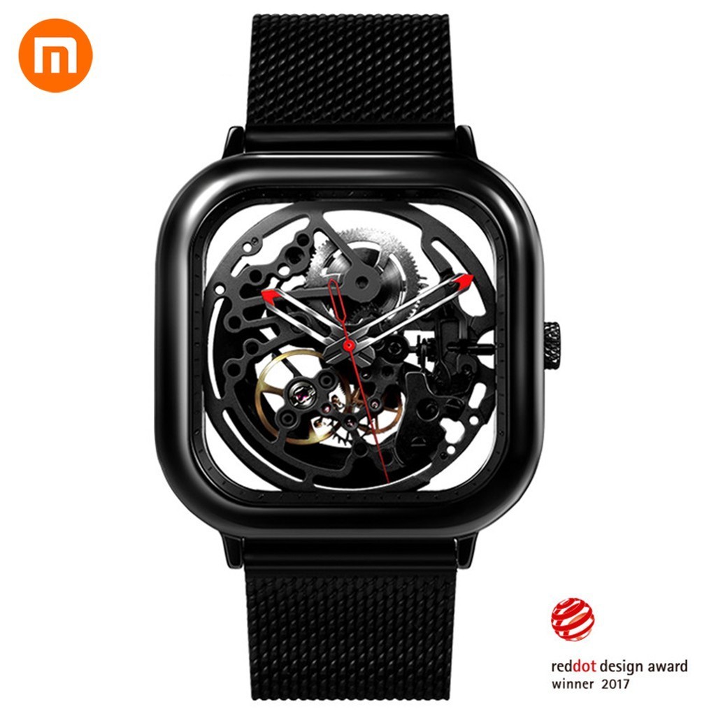 Xiaomi Ciga นาฬิกาข้อมือ สายสแตนเลส สีดำ/สีเงิน 1 ชิ้น