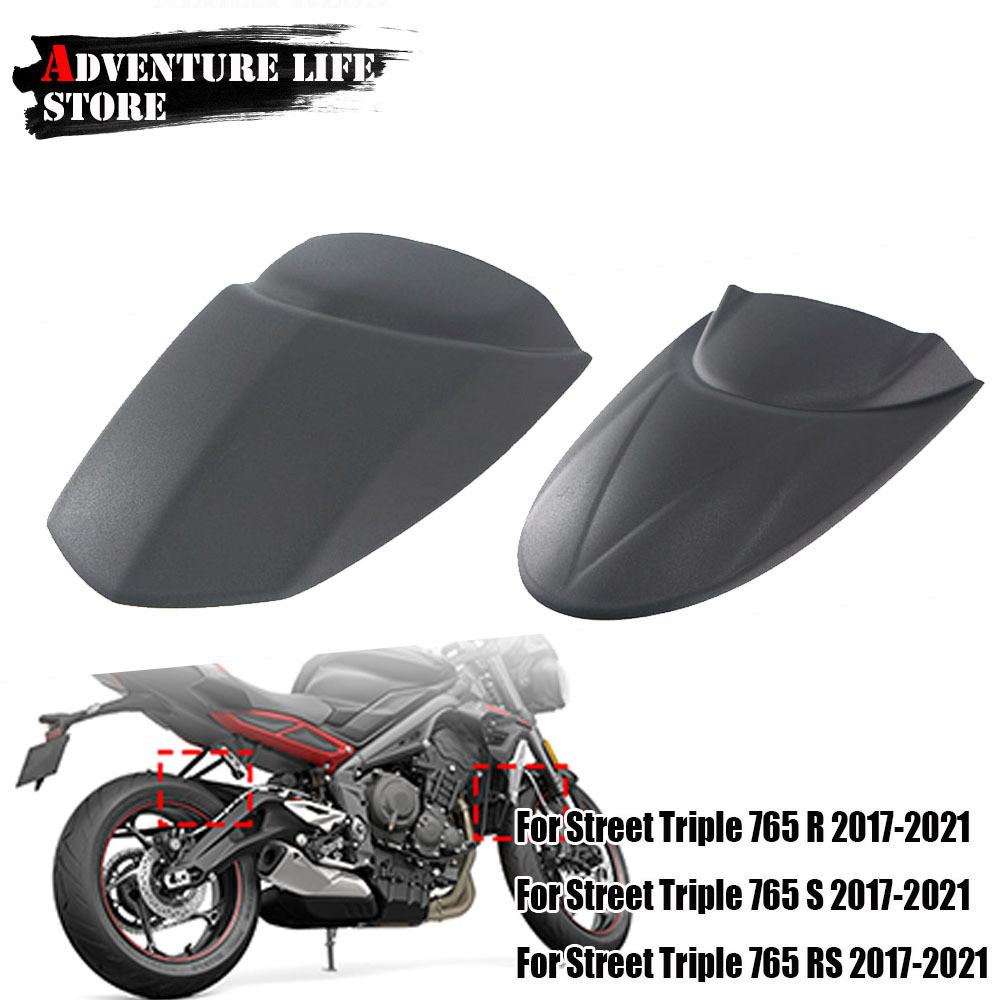 รถจักรยานยนต์สําหรับ Street Triple 765R 765S 765RS ด้านหน้า Extender Hugger Mudguard และยางด้านหลัง 