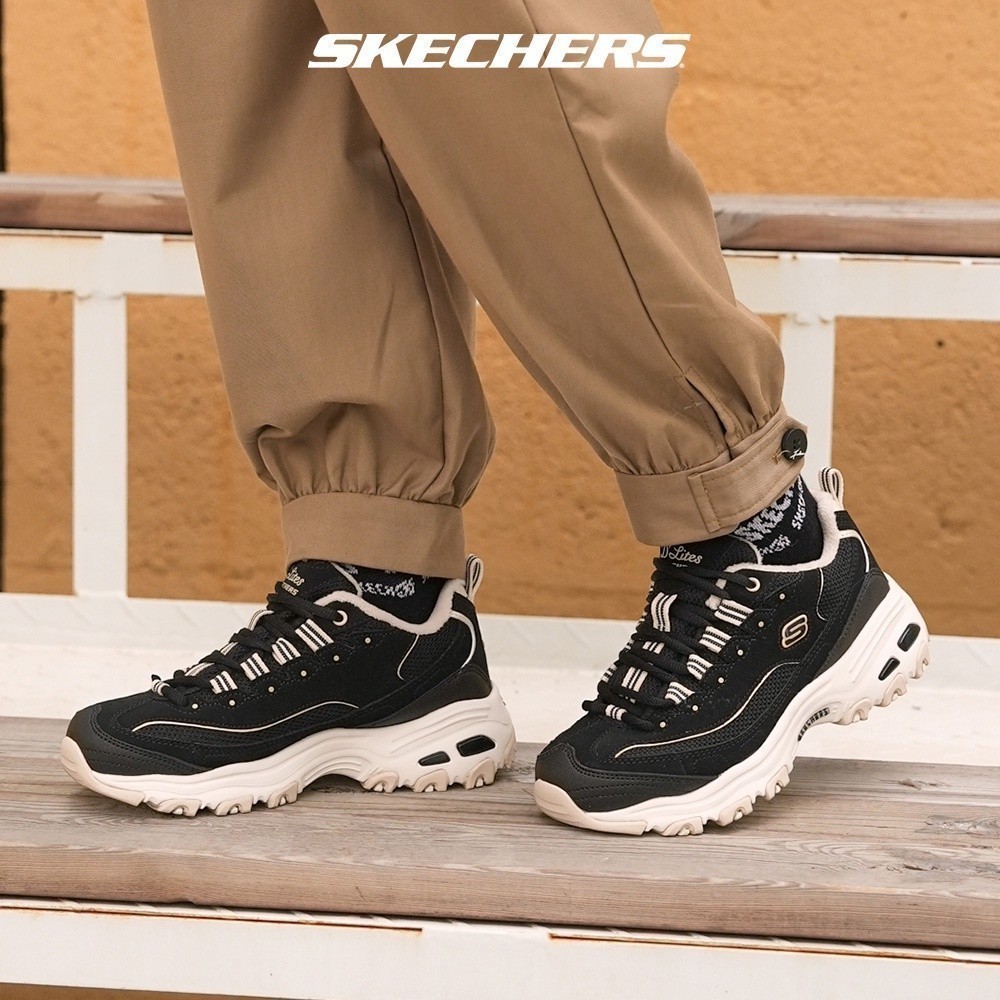 Skechers สเก็ตเชอร์ส รองเท้า ผู้หญิง Sport D'Lites 1.0 Shoes - 66666254-BKTP