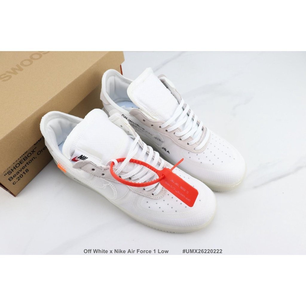 ♞,♘Off White x 2022Nike Air Force 1 low รองเท้า sports