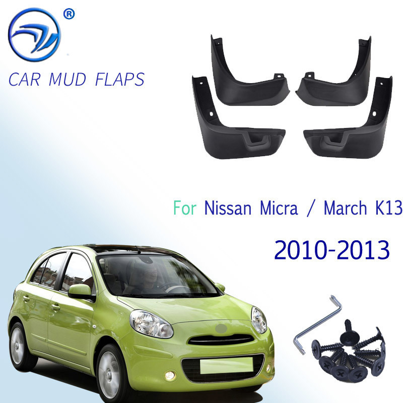 บังโคลนหน้า หลังรถยนต์ สําหรับ Nissan Micra March K13 2010 2011 2012 2013