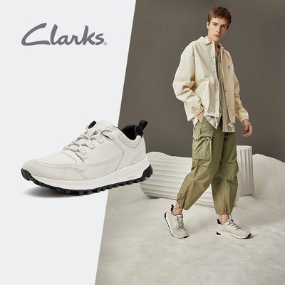 Clarks รองเท้ากีฬากลางแจ้งสำหรับผู้ชาย รองเท้าสบาย ๆ กันกระแทกสวมใส่สบาย ๆ