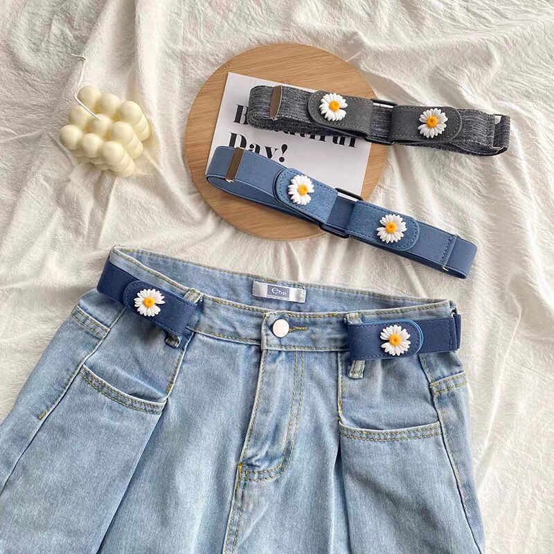 ♞,♘,♙[New Style] Lazy Seamless No-Punch Belt Summer Ins Style Jeans Belt Elastic Invisible Belt
