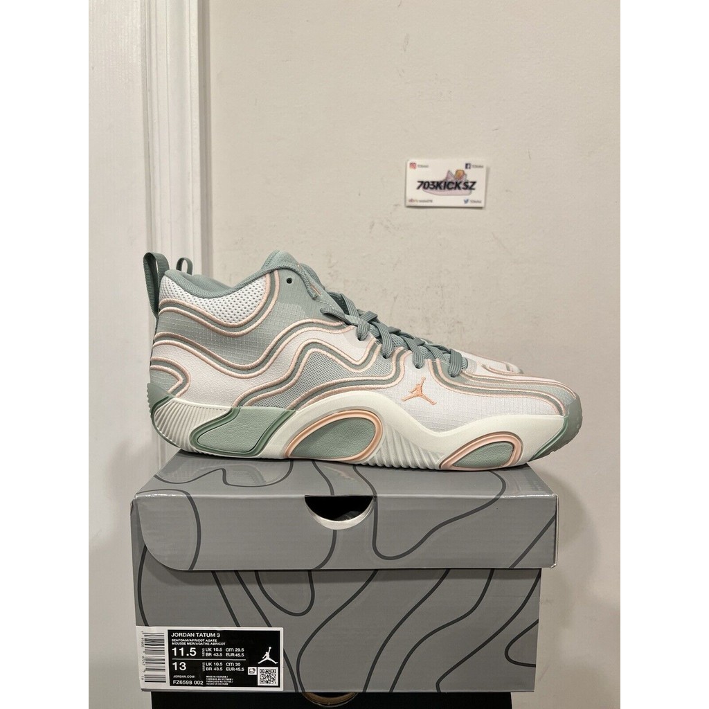♞,♘,♙ใหม่ Nike Air Jordan Tatum 3 Basketball Zero Days Off FZ6598-002 Men  bb