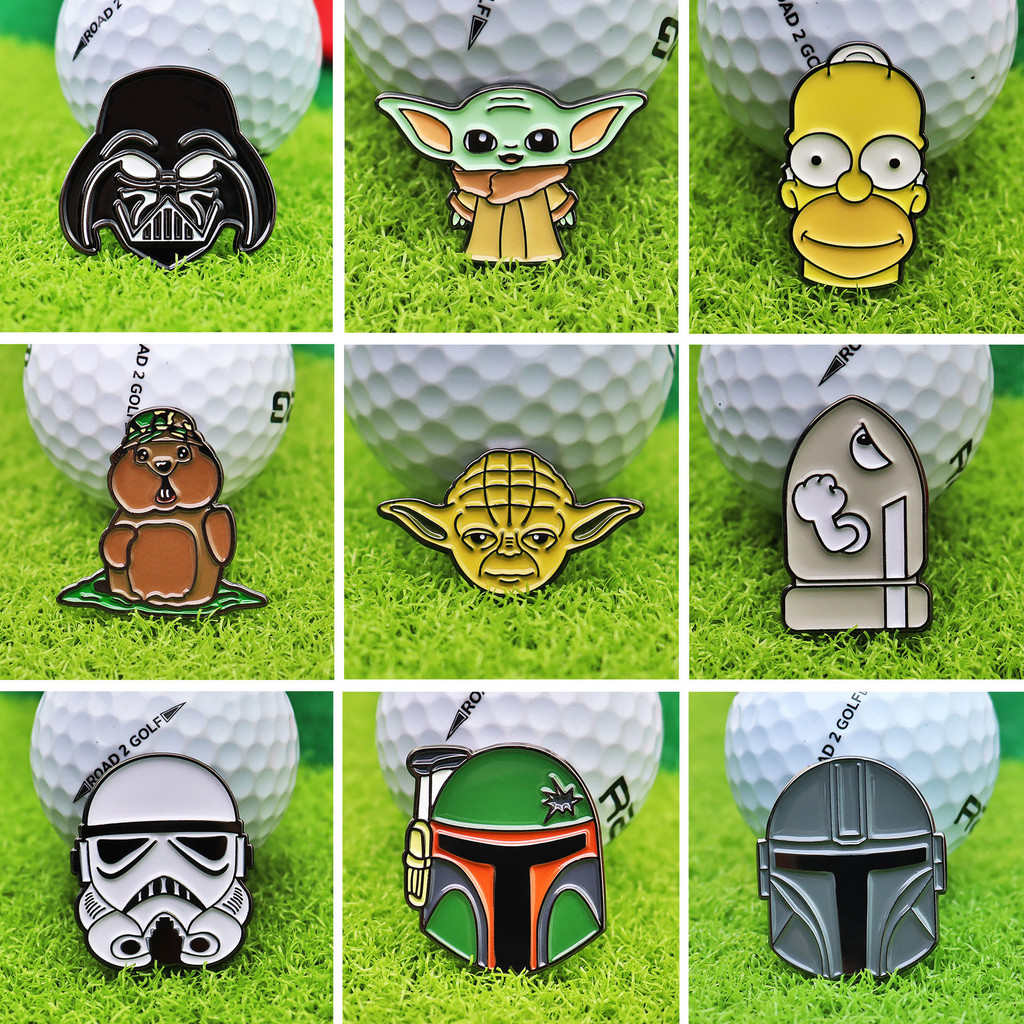 ใหม่อุปกรณ์กอล์ฟอุปกรณ์เสริม Creative Star Wars โลหะแมงกานีสเหล็กหมวกคลิป Matching Ball Mark Mark Mark marker