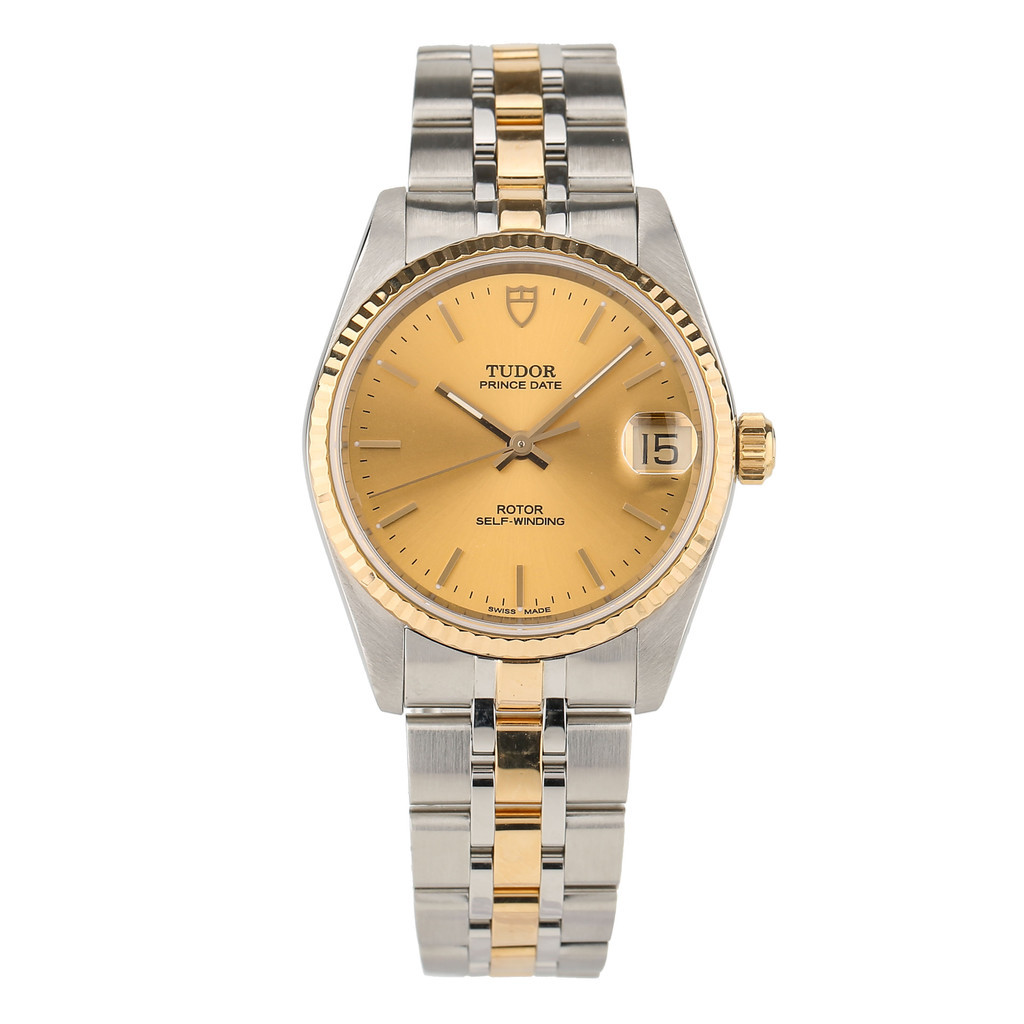Tudor Prince และ Princess Series สแตนเลส 18K Gold นาฬิกากลไกอัตโนมัตินาฬิกาหญิง 72033