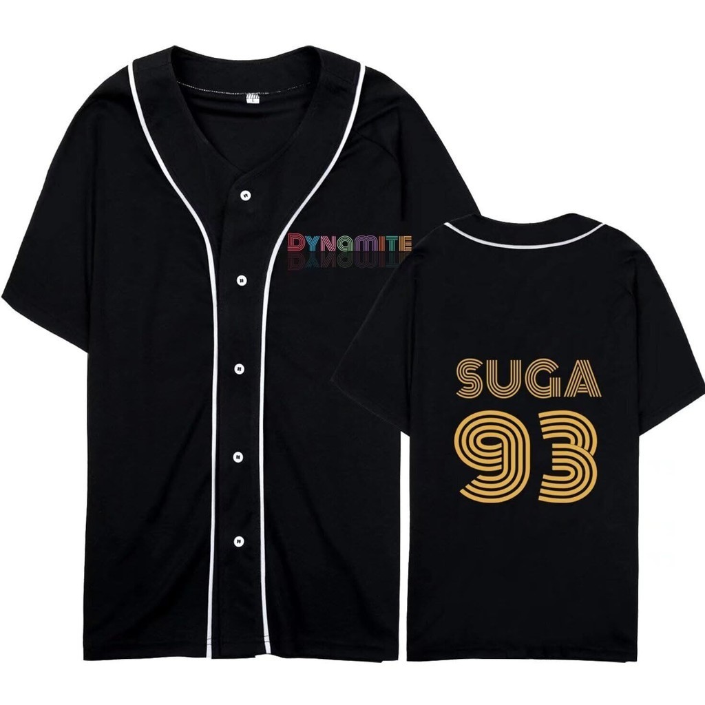 เสื้อKpop Jungkook Suga Jimin V Jhope Rap Jin Love Yourself Baseball Jersey Shirt Merch