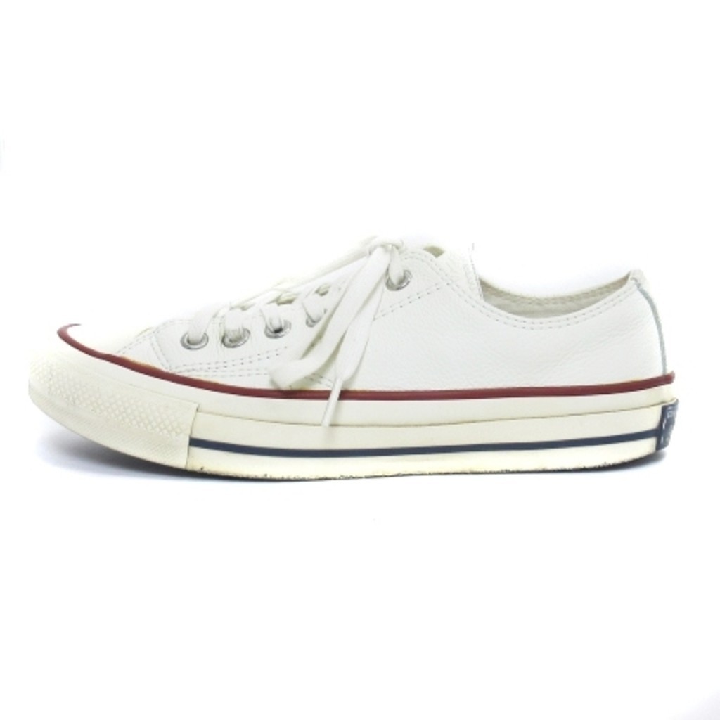 Converse Chuck Taylor รองเท้าผ้าใบหนัง 1Cl144 สีขาว 26 ซม. ส่งตรงจากญี่ปุ่น มือสอง
