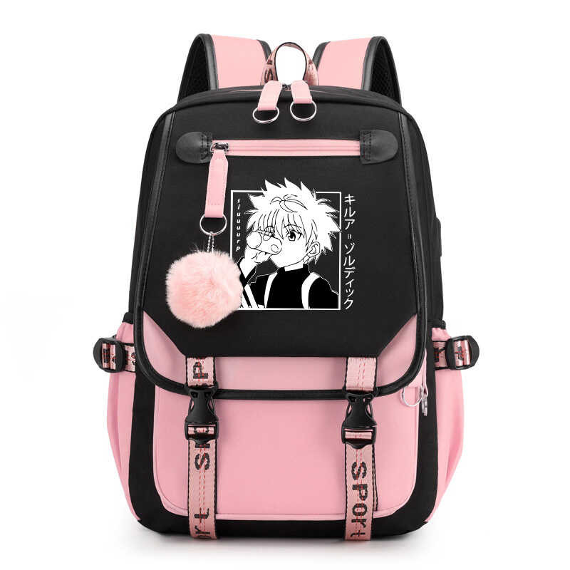 ❥ กระเป๋านักเรียนกระเป๋าแฟชั่นลายการ์ตูน Killua Zoldyck