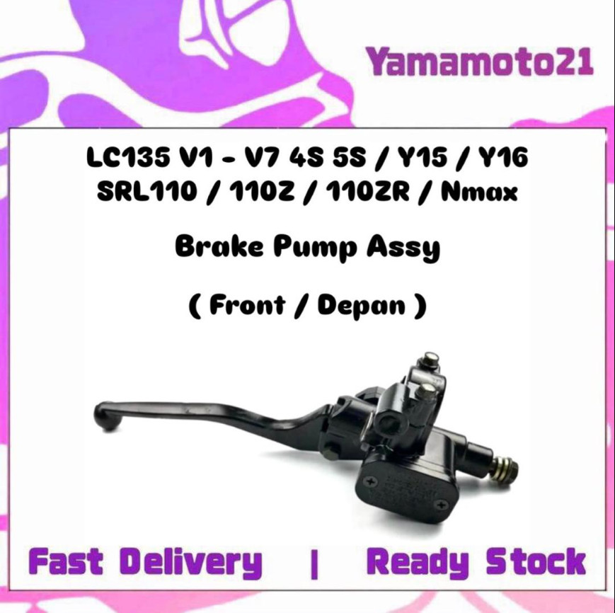 Yamaha LC 4S 5S V1 V2 V3 V4 V5 V6 V7 Y15ZR Y16ZR Lagenda SRL 110 Z ZR ดิสก์เบรกหน้า Brek Master ปั๊ม