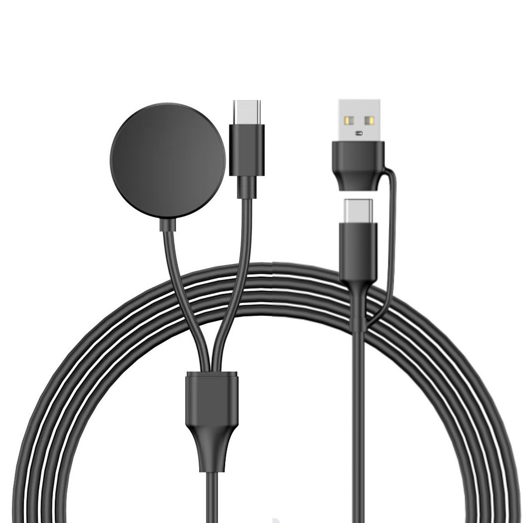 Usb C Charger สําหรับ Samsung Galaxy Watch 7 40 มม.44 มม. FE Ultra 2 in 1 ประเภท C USB สาย 3.94 fit สําหรับ Galaxy Watch 5 Pro/5/4 /4 คลาสสิก Galaxy S22/21