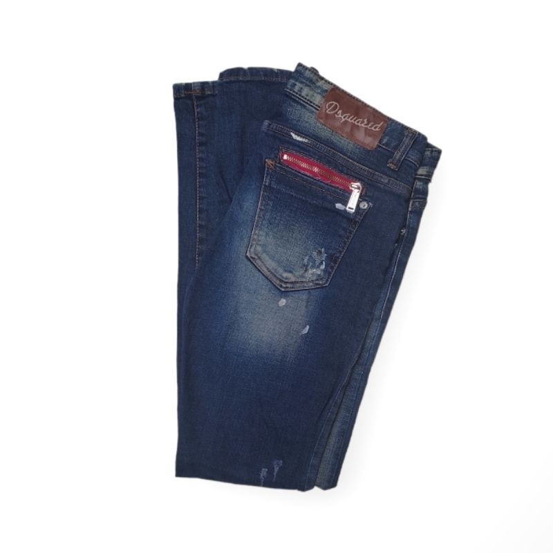 Dsquared2 กางเกงขายาว แบบขาด