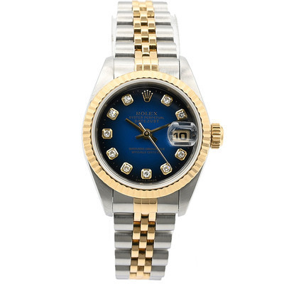 Rolex Rolex 26mm Log Type 69173 อัตโนมัติด้านหลัง Diamond-studded นาฬิกาผู้หญิง