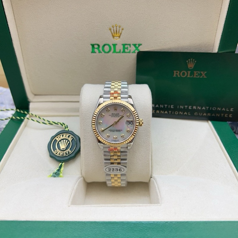 RO/CC นาฬิกาข้อมือผู้หญิง Datejust 31 mm ระบบออโต้ นาฬิกาแฟชั่น