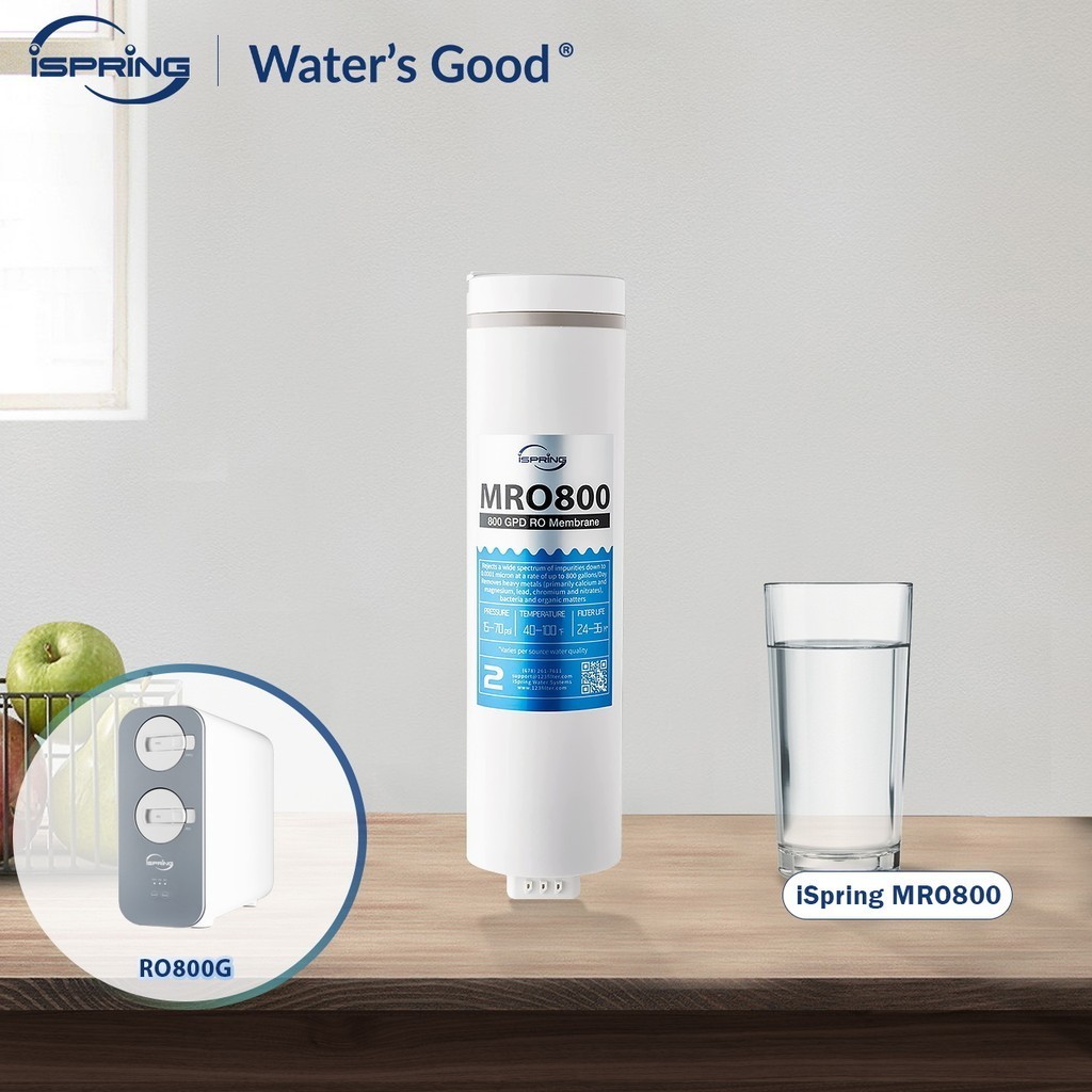 Ispring MRO800 RO Membrane Reverse Osmosis เปลี่ยนการไหลของสูงสูงสุด 800 GPD 2.5:1 อัตราส่วนน้ําบริส