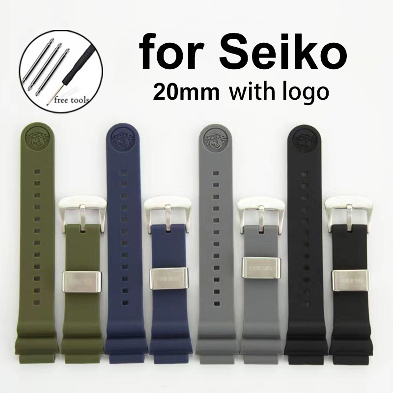 สายนาฬิกาข้อมือ ยางซิลิโคนนิ่ม แบบเปลี่ยน สําหรับ Seiko Prospex Series SPR009 SKX007 SKX009 20 มม.