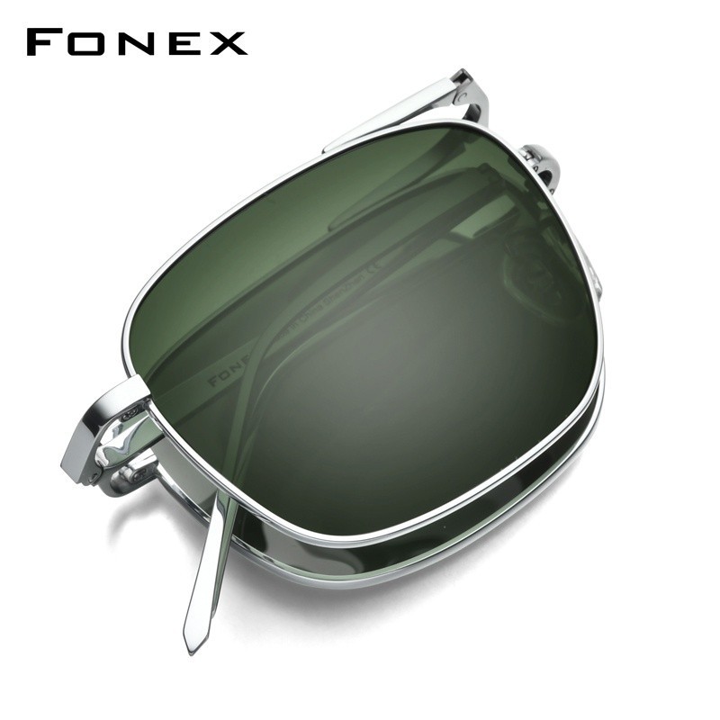 Fonex แว่นกันแดด Polarized 2021 น้ําหนักเบาพับได้แบบพกพาคลาสสิก