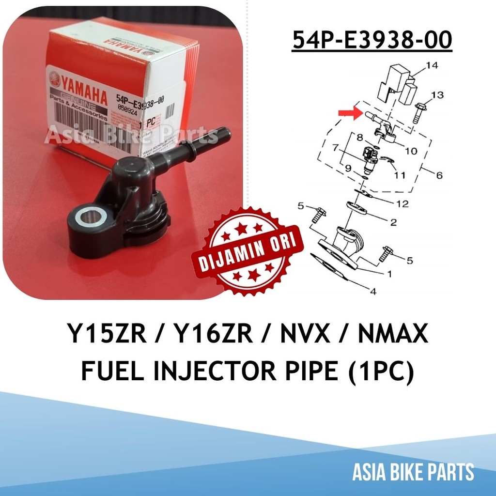 Yamaha Y15ZR / Y16ZR / NVX NMAX / Ego Gear Avantiz Solariz ท่อร่วมหัวฉีดน้ํามันเชื้อเพลิง - 54P-E393
