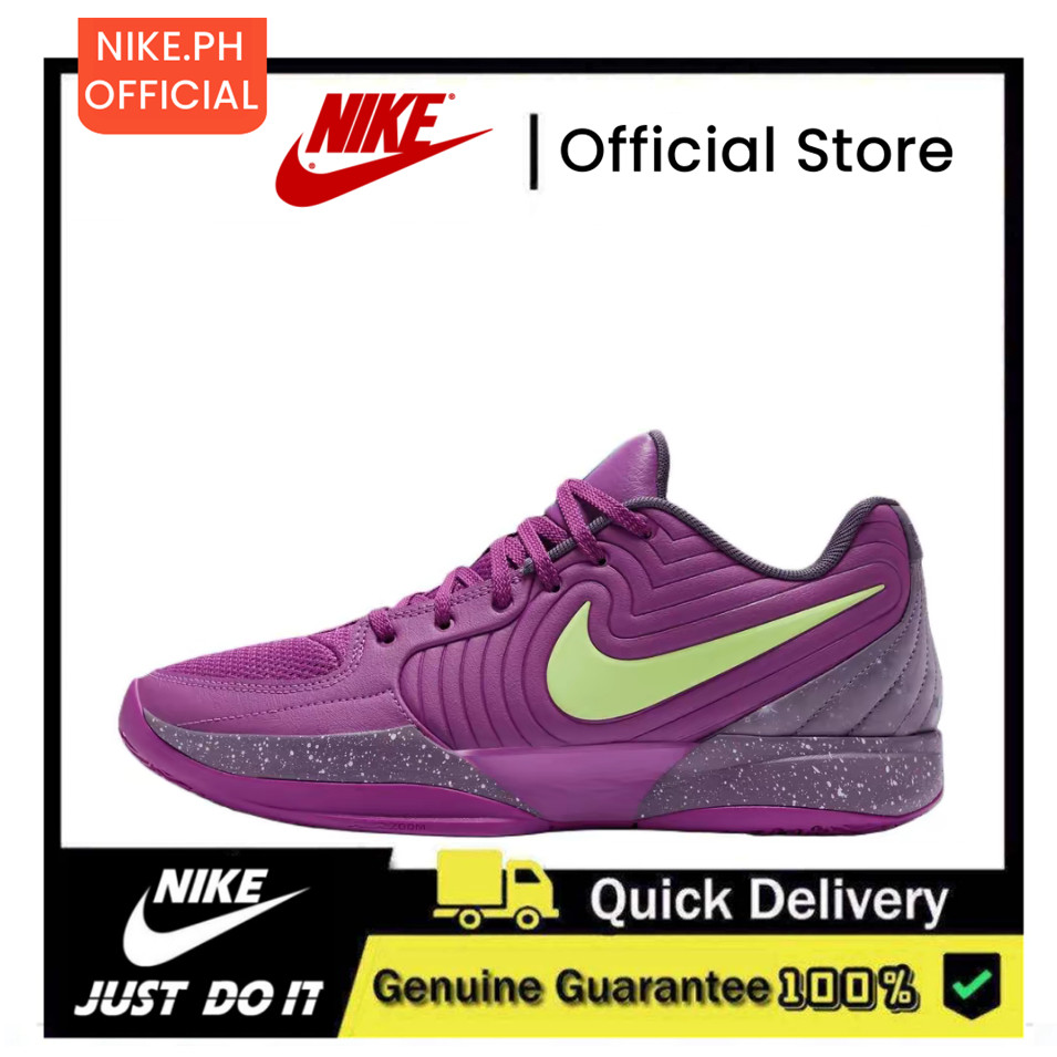 ♞【100%Original】Nike Ja 2 EP Purple Low Top Sports Leather For Men Basketball Shoes FD7327-500 CV