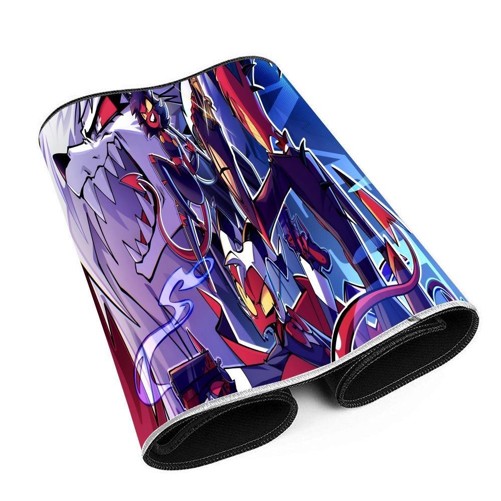 Helluva Boss Mousepad แผ่นรองเมาส์สําหรับเล่นเกมขนาดใหญ่ LockEdge หนาแป้นพิมพ์คอมพิวเตอร์โต๊ะโต๊ะ - รูปที่ 4