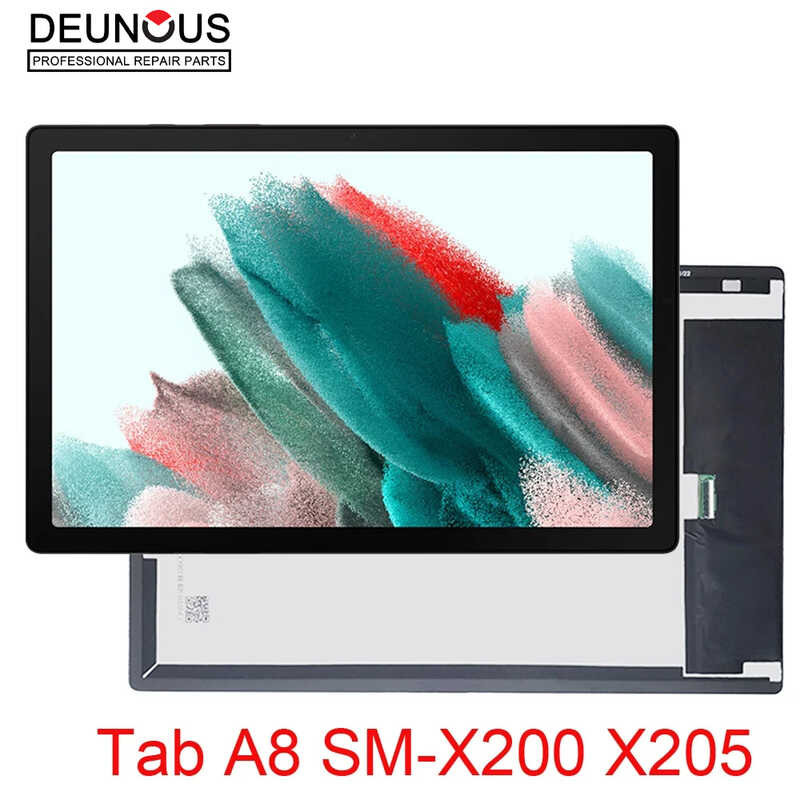 หน้าจอ LCD ขนาด10.5นิ้วสำหรับซัมซุงกาแล็คซี่แท็บ A8 10.5 2021 Sm-X200 X205หน้าจอสัมผัสแอลซีดี X205c แผงประกอบเซ็นเซอร์