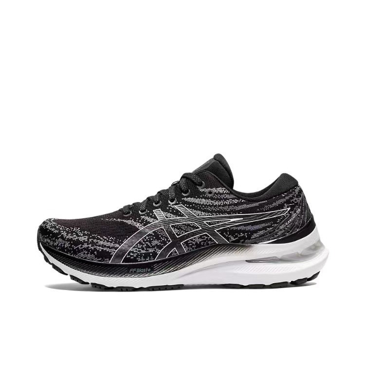 TT Sports Store ASICS Men's and Women's Black and White Gel-Kayano 29 (2E) kneepad and ankle protec