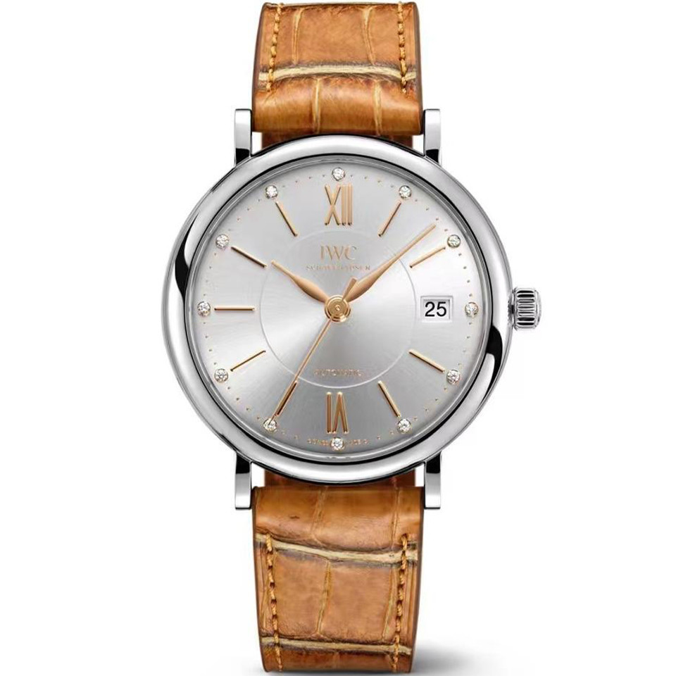 Iwc IWC IWC Baitao Fino นาฬิกาผู้หญิงอัตโนมัตินาฬิกาสุภาพสตรี IW458101