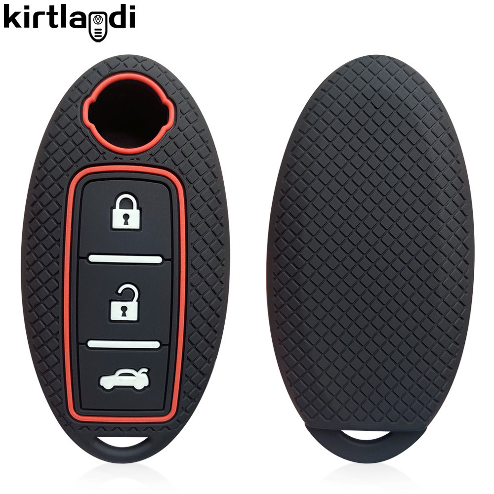 เคสกุญแจรีโมทรถยนต์ ซิลิโคน สําหรับ Nissan Qashqai J10 J11 X-Trail T32 T31 Juke Kicks Tiida Pathfinder Note Murano Leaf Fuga Infiniti