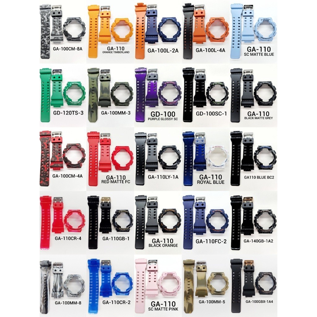 คาสิโอ G-SHOCK BAND และกรอบ GA100 GA110 GA120 GD100 GD110 GD120 GAX100 GA140 GLS100 GA-110 GD-100