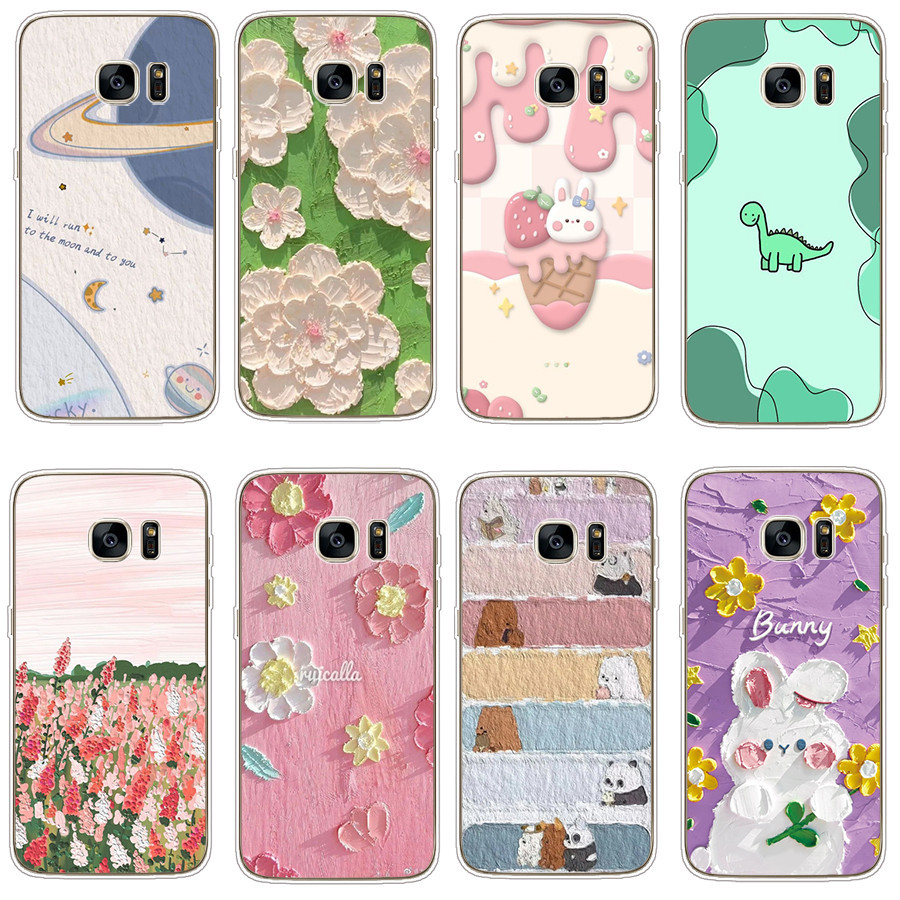 เคสซิลิโคนนิ่ม สําหรับ Galaxy S7 S7 Edge S6 Edge S6 Edge plus