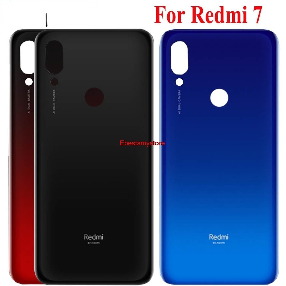 Ebsmy- ฝาครอบแบตเตอรี่ด้านหลัง แบบเปลี่ยน สําหรับ Xiaomi Redmi 7 redmi7