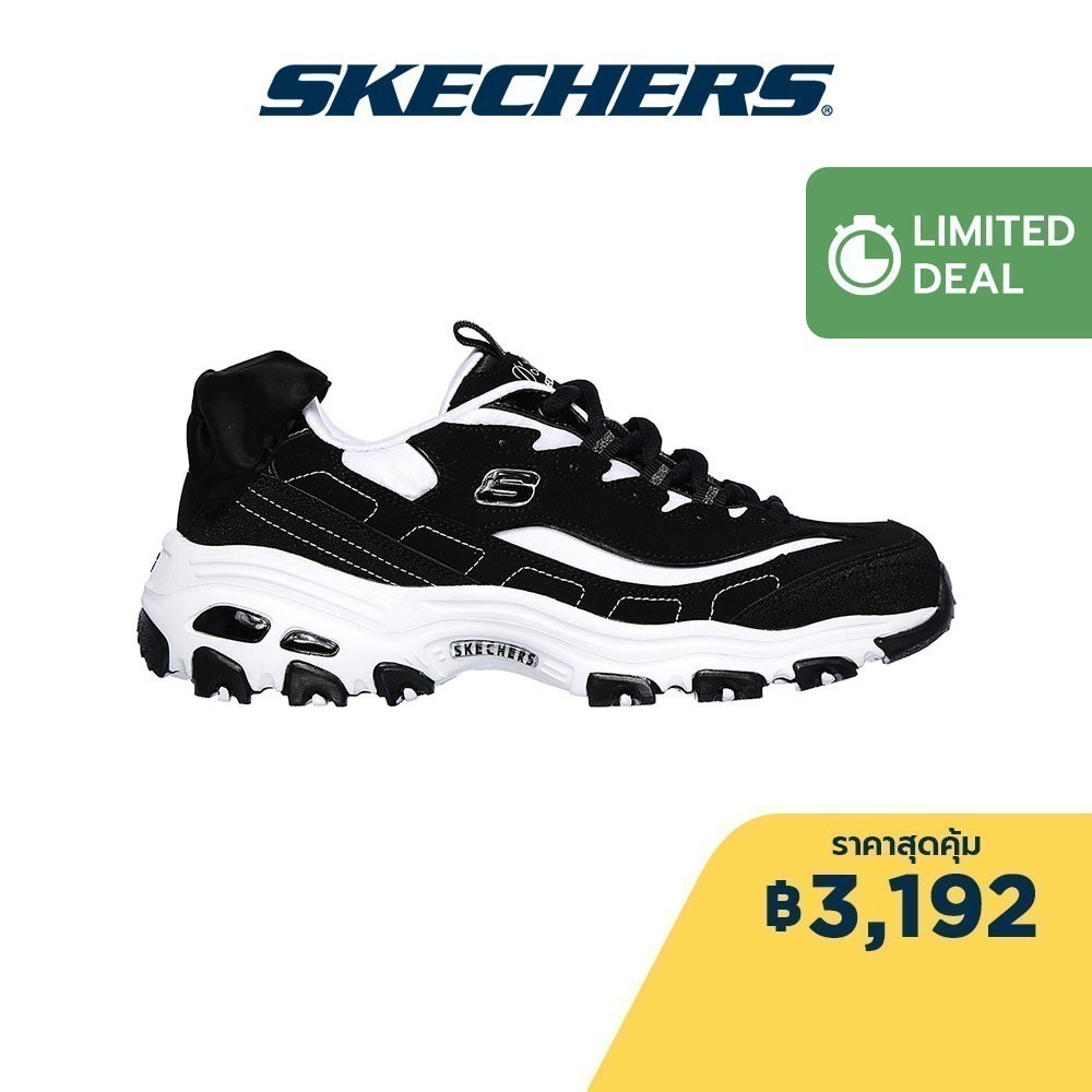 Skechers สเก็ตเชอร์ส รองเท้า ผู้หญิง Sport D'Lites 1.0 Shoes - 13168-BKW
