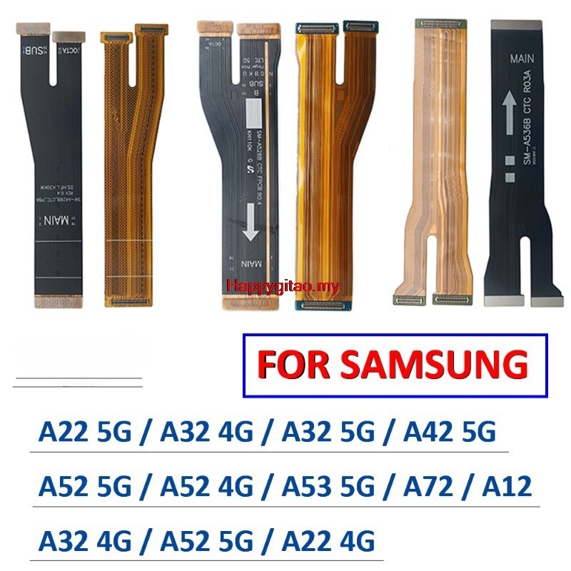 Hapmy ของแท้ อะไหล่เมนบอร์ดเชื่อมต่อสายเคเบิลอ่อน สําหรับ Samsung Galaxy A21 A72 A22 A33 A42 A52 A32 4G A53 5G A73